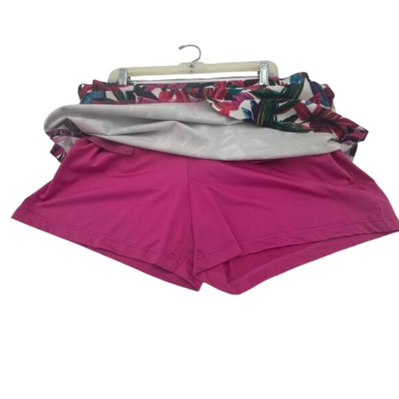Lady Hagen Multicolor Floral Skort Size 12 - Picture 5 of 9